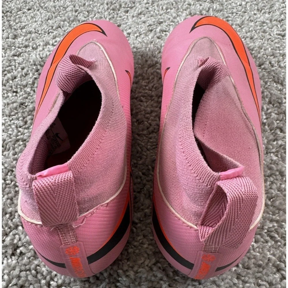 Nike Jr. Mercurial Superfly 10 Academy Kids Multi Ground Soccer Cleats Pink 3.5